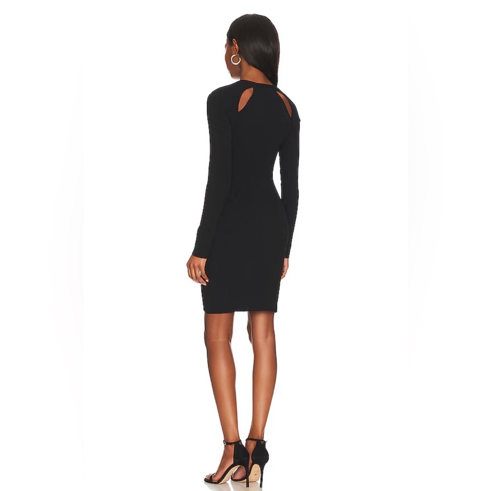 Rag & Bone Black Ribbed Asher Mini Dress size Large NWOT - Picture 3 of 16